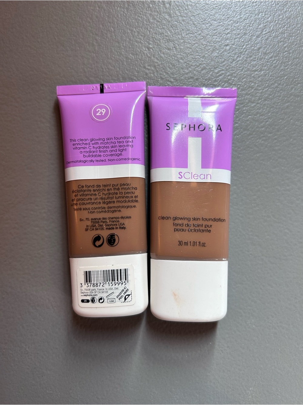 Sephora sClean Glowing Skin Foundation - Purple & Brown